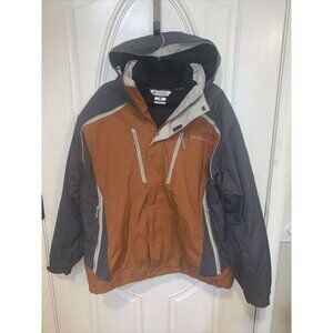 Columbia Sportswear Men's X-Large Gray Orange OmniTech TitaniumWaterproof Jacket